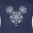 thumbnail image 3 of Disney - Snowflakes Mickey Ears - Women's Maternity Scoop Neck Graphic T-Shirt, 3 of 5