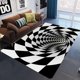 thumbnail image 1 of Alfombra de ilusión de vórtice 3D para puerta de entrada, felpudo óptico geométrico abstracto, felpudo antideslizante, Alfombra de decoración para sala de estar, 1 of 4