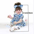 thumbnail image 6 of Realistic Reborn Toddler Doll, 22 inch Summer Holiday Daisy,Special Birthday Gift, Ages 3+, 6 of 13