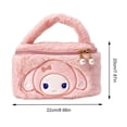 thumbnail image 3 of Bolso de mano de Anime de 8 pulgadas, estuche de almacenamiento de algodón PP, 2 cremalleras para niños y niñas, 3 of 6