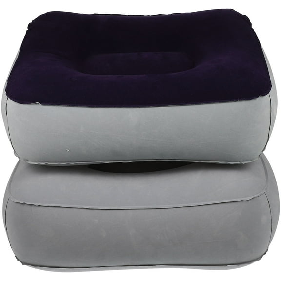 Raindrops  2 Pcs Foot Rest Stool Inflatable Pillow Inflated Leg Support Child
