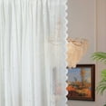 thumbnail image 5 of Plain Floral Rose Vintage Lace Sheer Curtains Panel Luxury Sheer Country Window Sheer Lace Drapes for Living Room, 59 x 78 inch Length, 1 Panels, 5 of 5