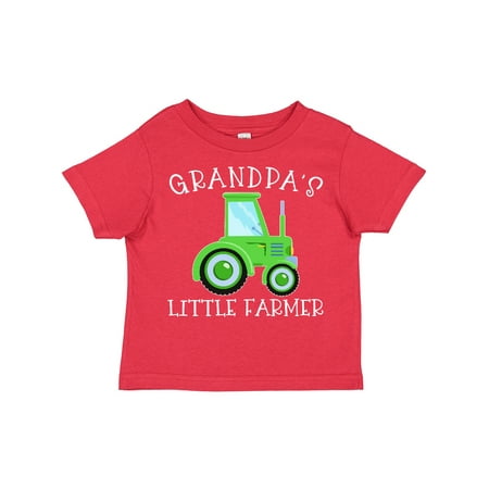 

Inktastic Grandpa s Little Farmer- Green Tractor Gift Toddler Boy or Toddler Girl T-Shirt