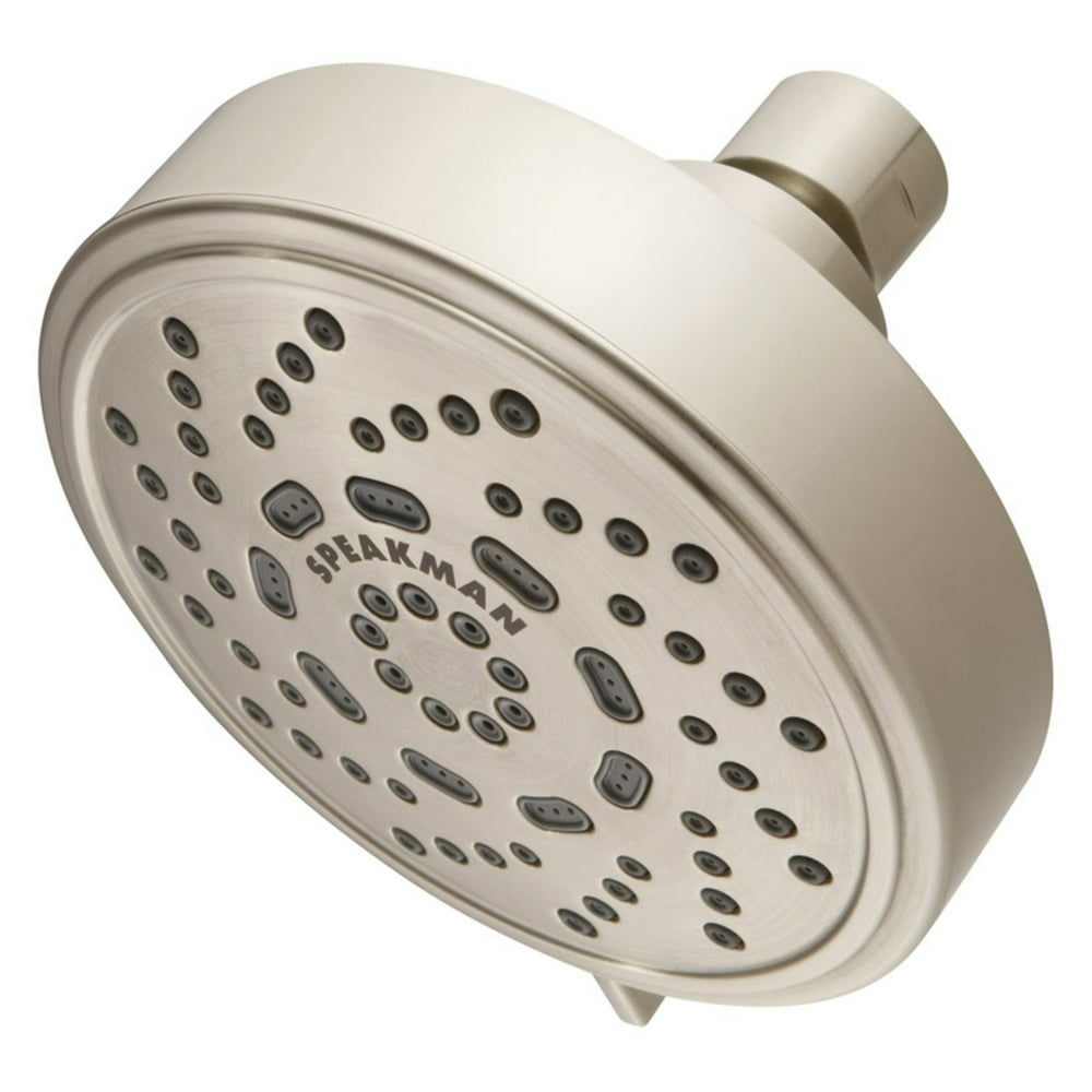 Speakman Echo MultiFunction Adjustable 2.0 GPM Shower Head, Brushed Nickel