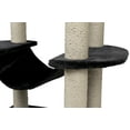 thumbnail image 5 of TRIXIE Tarragona Plush & Sisal 5-Level 63.8" Cat Tree with Scratching Posts, Condo & Hammock, Dark Gray, 5 of 7