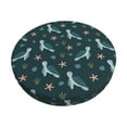 thumbnail image 6 of Uemuo Cute Turtle Pattern Round Bar Stool Seat Covers Washable Stool Cushion Slipcover Elastic Bar Chair Covers-13 inch, 6 of 7