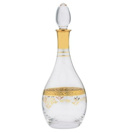 

Classic Touch CB775 Wine Bottle with Rich Gold Design
