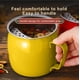 thumbnail image 5 of Tazas de Acero Inoxidable 304 Taza de Té de Diseño de Media Luna con Separador de Escoria, Taza de Filtro Verde de Alto Valor para la Cerveza, Manija Ergonómica Laminada de Labio de 4.92x3.35x3.35In, 5 of 8