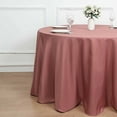 thumbnail image 3 of BalsaCircle 120" Cinnamon Rose Round Polyester Tablecloth Wedding Table Linens, 3 of 8