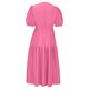 thumbnail image 4 of Puntoco Vestido De Manga Corta Con Cuello En V, Vestido De Verano De Manga Corta De Color Liso Para Mujer Rosa Rojo Xl, 4 of 9