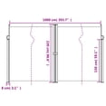 thumbnail image 4 of vidaXL Retractable Side Awning Anthracite 220x1000 cm, 4 of 5