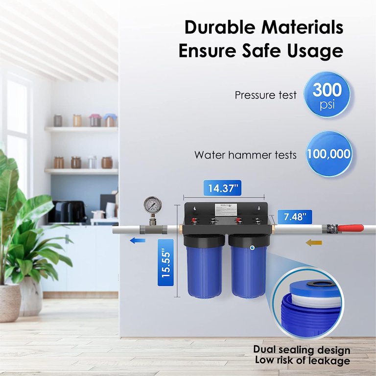 How to install Waterdrop WD-WHF21-FG 2-Stage Whole House Water