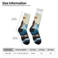 thumbnail image 4 of Goofa Iceberg Bald Eagle Printed Men's Crew Socks, Soft Durable Breathable Moisture-Wicking with Odor Control Cotton socks, 4 of 9