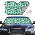 thumbnail image 2 of Haiem Green Sea Turtle Car Windshield Sun Shade - Blocks UV Rays Sun Visor Protector, Sunshade to Keep Your Vehicle Cool, Universal Fit SUV Van Sedan-Medium, 2 of 7