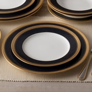 Noritake Odessa Cobalt Gold 12-Piece Dinnerware Set, Service for 4