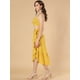 thumbnail image 4 of Conjunto Floral de Dos Piezas Allegra K Top Corto Tirantes Finos Falda A Media Pierna Volantes Amarillo XL, 4 of 6