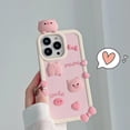 thumbnail image 2 of Las Cajas Del Teléfono Kawaii Se Aplican Al Iphone 14pro Max,Caja Del Teléfono Del Cerdo Rosa De Dibujos Animados Lindo Funda Divertida Única Caja Del Teléfono 3d Cubierta De Silic, 2 of 5