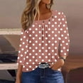 thumbnail image 7 of LiMoi Women Summer Blouses with Sleeves 3/4 Length Sleeve Womens Tops Plus Size Blouses for Women Tshirts Shirts for Women My Items, 7 of 7