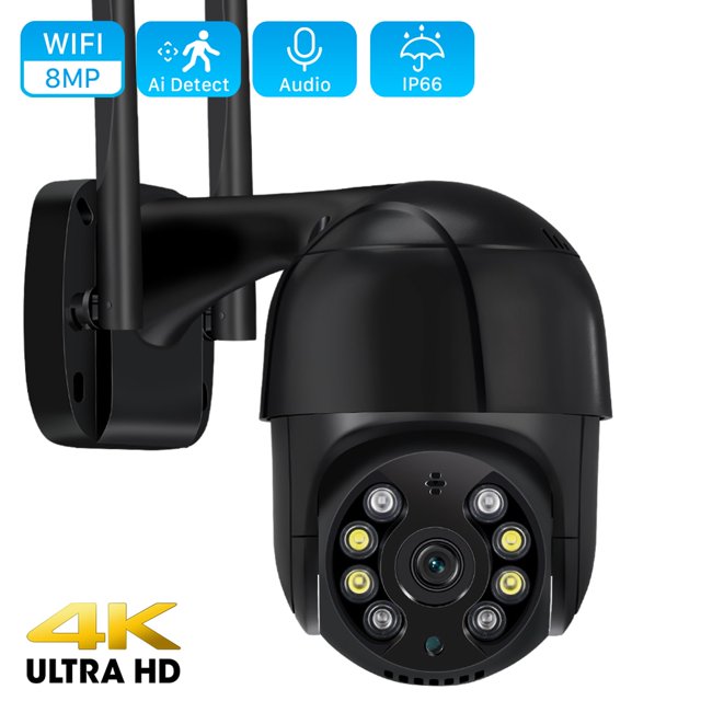 Cámara de seguridad 4K 8MP 5MP Ultra HD PTZ IP 1080P Ai, detección humana, impermeable, Wifi, seguimiento automático, videovigilancia CCTV