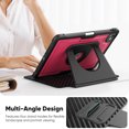 thumbnail image 5 of FJLBDE Case for iPad Pro 11 Inch (M4 2024/M5 2025), 360 Rotating Stand iPad Protective Case Cover with Auto Wake/Sleep, Red, 5 of 7