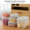 thumbnail image 3 of 310/600/715/1050/1160/2050ml Fresh-keeping Box Visible Good Sealing Microwave Safe Japanese Style Vegetables Fruits Food Container Kitchen Gadget, 3 of 7
