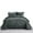 Dark Grey, variant on 3 Pcs Luxury Velvet Oversized Embroidery Quilted Quilt Set Soft and Plush Bedding Set Includes Quilt and Shams All-Season Comforter