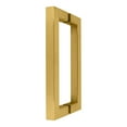 thumbnail image 2 of CRL SQ8X8ULBR Unlacquered Brass 8" x 8" SQ Series Square Tubing Back-to-Back Pull Handles, 2 of 4