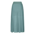 thumbnail image 4 of Aueoeo Womens Flowy Pleated Skirts A Line Elastic High Waisted Midi Skirt Bohemian Vintage Long Skirt Light Blue XL, 4 of 4