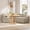 Khaki, variant on ReNest L-Shaped Storage Banquette Sectional, 5-Piece Set with Two 2-Seat Benches and Corner, Khaki Linen