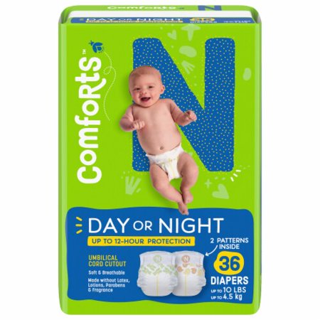 Comforts Newborn Baby Diapers (<10 lbs) 36 count