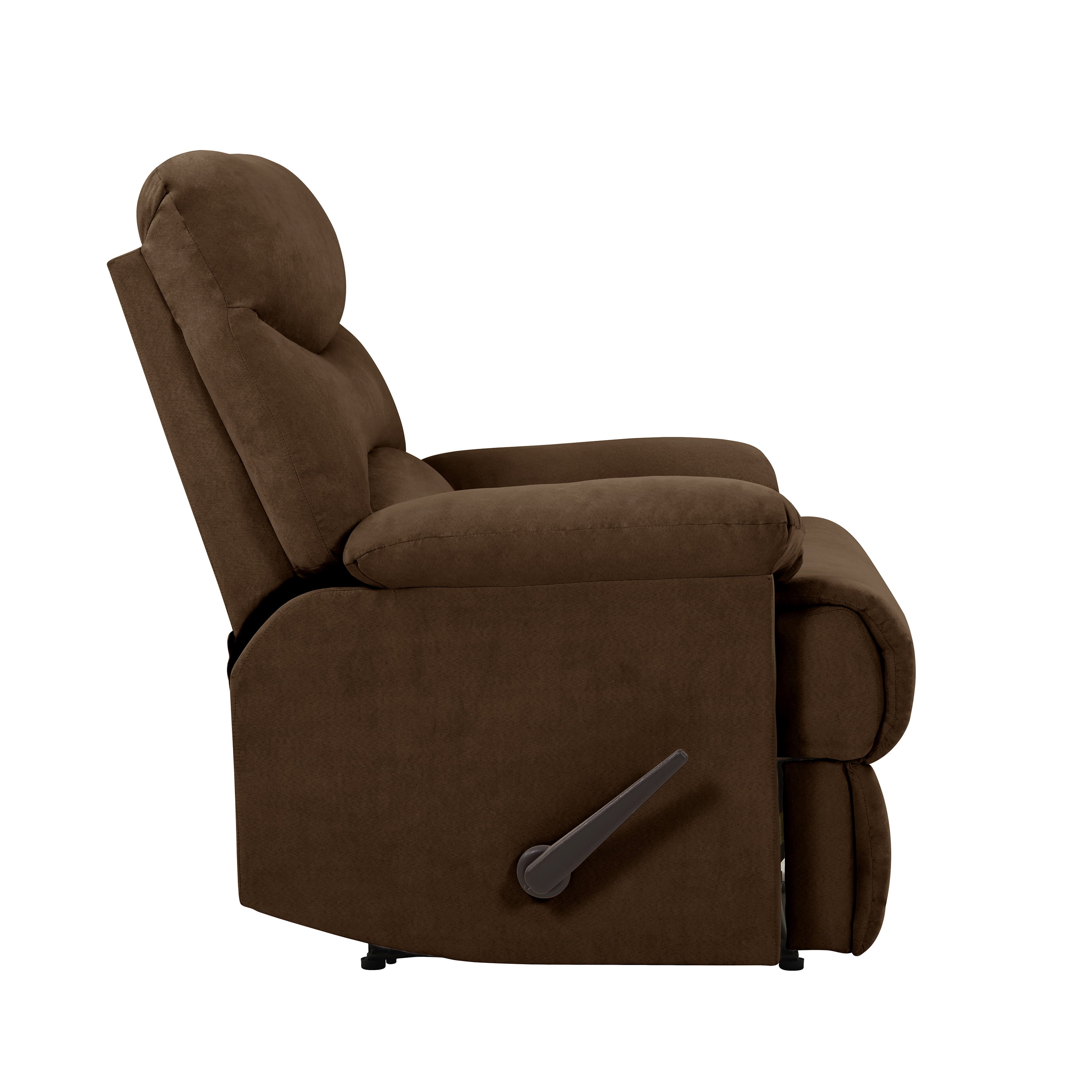 Perie Wall Hugger Recliner In Brown Microfiber