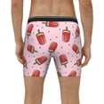 thumbnail image 4 of Salouo Watermelon Ice Cream Pattern Men's Boxer Briefs, Soft & Breathable Underwear Elastic Waistband Briefs for Men,1-Pack, 4 of 7