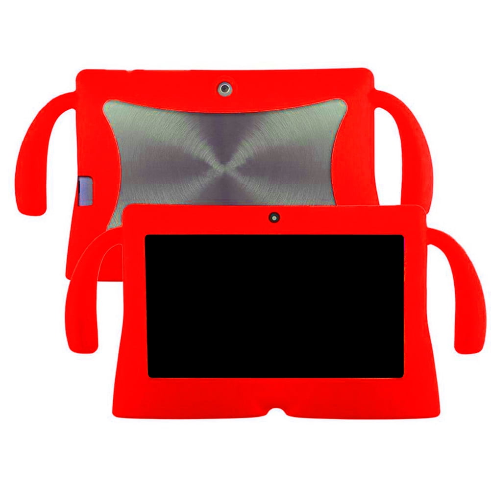 HOOWIFFY Rose Red Silicone Kids Tablet Cover for Tablet PC, Protective Case, Back to School Essential, 1 Piece