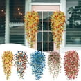 thumbnail image 4 of 4 Pack Artificial Hanging Flowers, Hanging Plants Look Real Flowers for Outside Porch Patio Window Box Yard Home Decor Outdoor Garden Thanksgiving Fall Decoration, 4 of 6