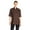 Brown, variant on Vtex 0494-1610 Uncommon Threads Womens Havana Chef Coat SS Mesh Black Trim, Navy - 6XL