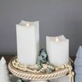 thumbnail image 4 of Northlight LED Flickering Flameless Wax Rectangular Candles - 8" - White - Set of 2, 4 of 7