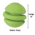 thumbnail image 1 of MPP Silly Sounds Spring Ball Dog Toy Natural Rubber Spiral Colors Vary Choose Size (Large - 4"), 1 of 1