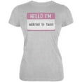 thumbnail image 1 of Halloween Hello I'm Addicted to Tacos Juniors Soft T Shirt, 1 of 1