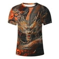 thumbnail image 5 of Wlylongift MenS Summer Animal Workout T Shirt Gym Bodybuilding Short Sleeve Hipster Tee Top, 5 of 5