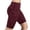 Yoga Pants-A233Wine, variant on LEKWK Short Leggings for Women High Waist Side Pockets Tummy Control Gym Leggings Stretchy Yoga Workout Leggings Compression Running Athletic Gear