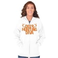 thumbnail image 4 of Deer Hunting Diva Antler Season Zip Hoodie Sweatshirt Women Brisco Brands X, 4 of 5