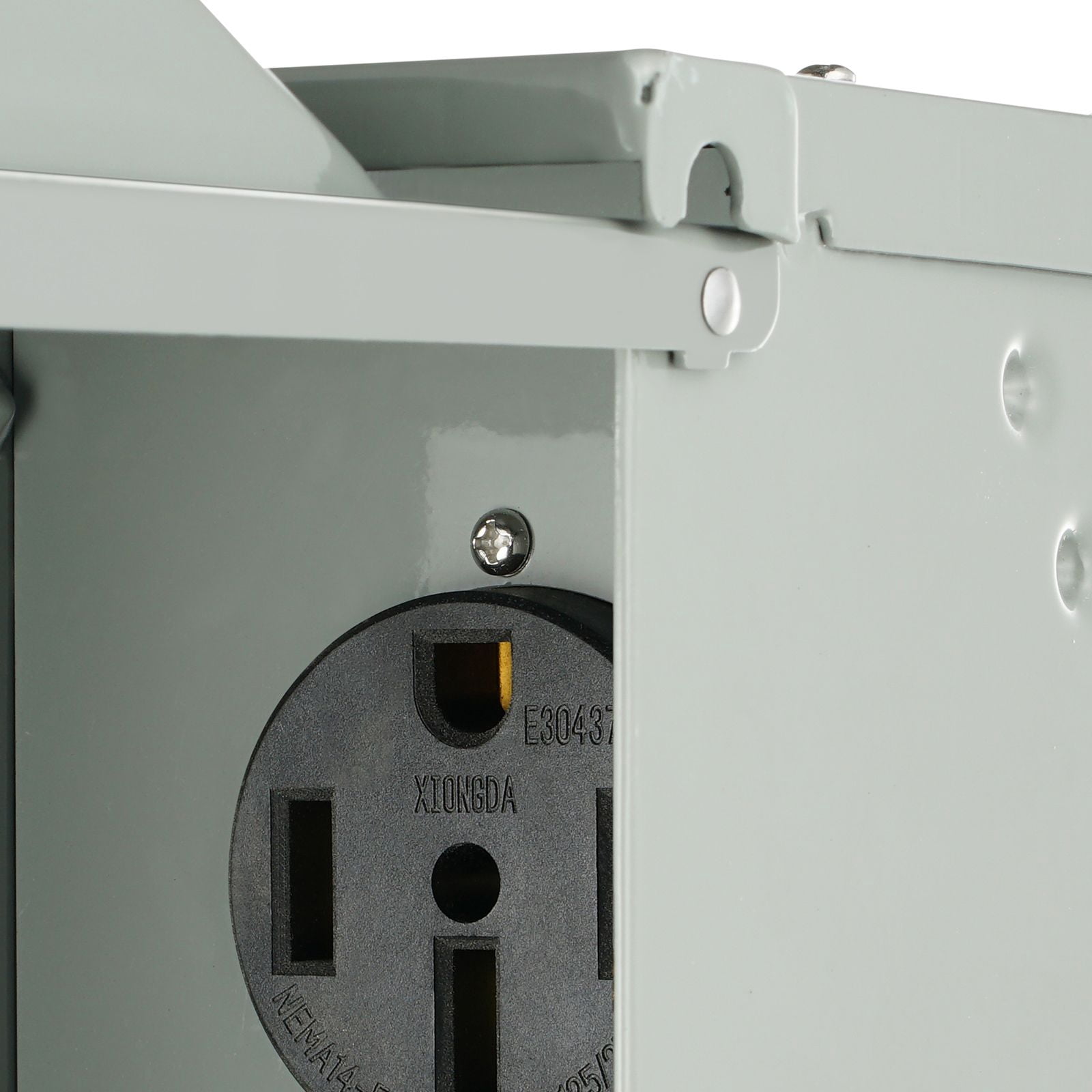50 Amp RV Power Outlet Box, 125/250 Volt, Enclosed Lockable Outdoor RV Receptacle Box, NEMA 14-50R Weatherproof Electrical Panel, for RV Camper Trailer Motorhome