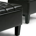 thumbnail image 5 of WyndenHall  Lancaster 44 inch Wide Contemporary Rectangle Storage Ottoman Tanners Brown Foam,Faux Leather Faux Leather, 5 of 5
