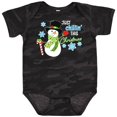 thumbnail image 3 of Inktastic Just Chillin' This Christmas Fun Snowman in Top Hat Boys or Girls Baby Bodysuit, 3 of 5
