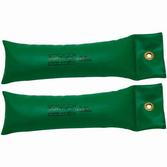Fabrication B2192607 CanDo SoftGrip Hand Weight - Green - Pack of 2 - 8 lbs