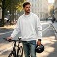 thumbnail image 6 of Sweatshirt for Men Quarter Zip Stand Collar Pullover Long Sleeve Relaxed Fit Casual Tops, 2XL, 6 of 8