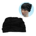thumbnail image 4 of EeaseCA 1 Pce Protège-Oreilles Imperméable Plissé pour Femmes Natation (Noir), 4 of 7