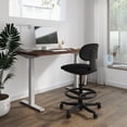 thumbnail image 2 of Cubespace Drafting Chair Tall Office Chair Ergonomic Standing Desk Chair with Adjustable Height Back Support and Foot Ring for Computer, Studio, Workshop, Classroom, Lab, Counter, Black (Black), 2 of 5