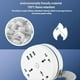thumbnail image 2 of Civiliank Universal Power Strip, 5.9/9.1ft Wrapped Around Cord Retractable Powers Strip, With 3 Outlets 3 USB Ports, For Office,Travel, Home(1.8m), 2 of 5
