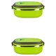 thumbnail image 1 of Injueey Opción elegante verde de la lonchera para la comida de moda en el envase de comida para llevar para la comida campestre al aire libre Rectángulo una sola capa 2Conjunto, 1 of 6